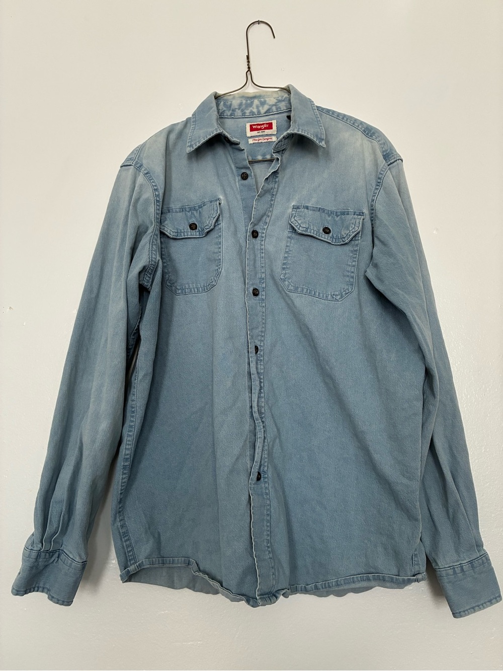 Wrangler Light Blue Denim Shirt with Red Label